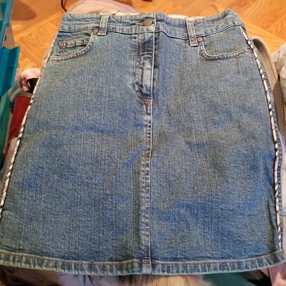 Burberry Skirts | Burberry Jean Skirt 
